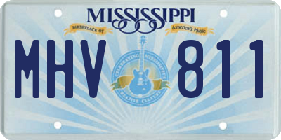 MS license plate MHV811