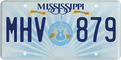 MS license plate MHV879