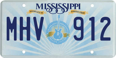 MS license plate MHV912