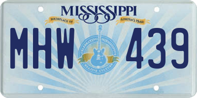 MS license plate MHW439