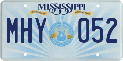 MS license plate MHY052