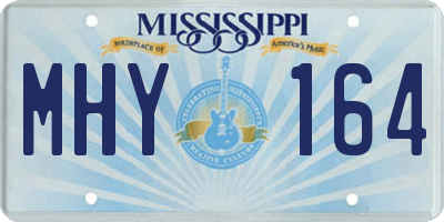MS license plate MHY164