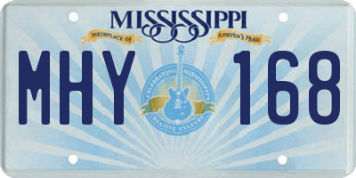 MS license plate MHY168
