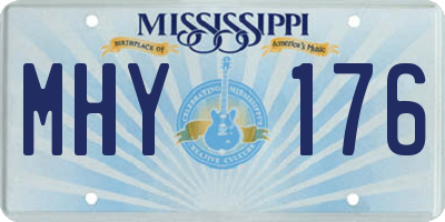 MS license plate MHY176
