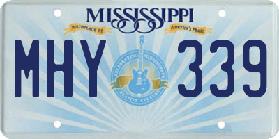 MS license plate MHY339