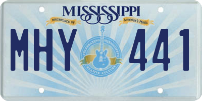 MS license plate MHY441