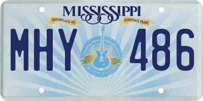 MS license plate MHY486