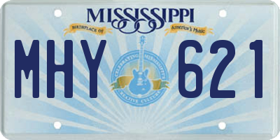 MS license plate MHY621