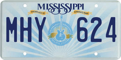 MS license plate MHY624