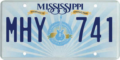 MS license plate MHY741