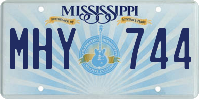 MS license plate MHY744