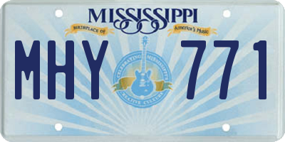 MS license plate MHY771
