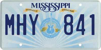 MS license plate MHY841