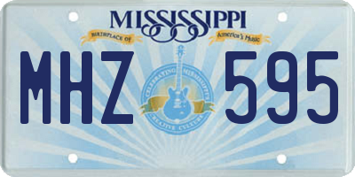 MS license plate MHZ595