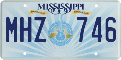 MS license plate MHZ746