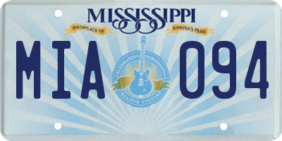 MS license plate MIA094