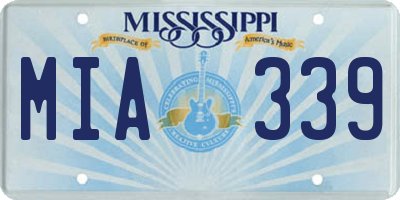 MS license plate MIA339