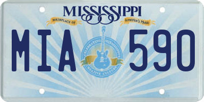 MS license plate MIA590