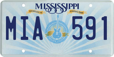 MS license plate MIA591