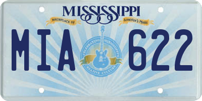 MS license plate MIA622