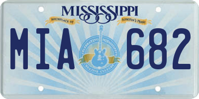 MS license plate MIA682