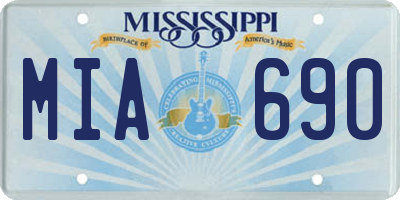 MS license plate MIA690