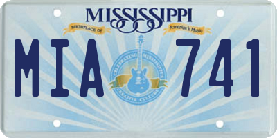 MS license plate MIA741