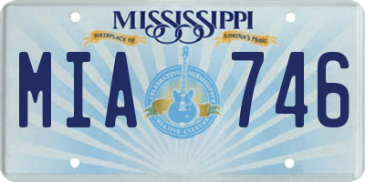 MS license plate MIA746