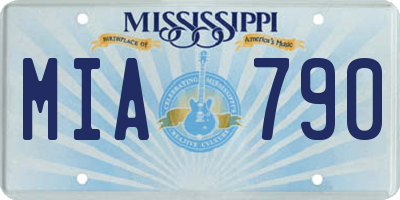 MS license plate MIA790