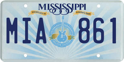 MS license plate MIA861