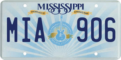 MS license plate MIA906