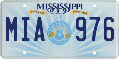 MS license plate MIA976