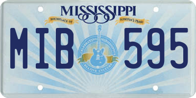 MS license plate MIB595