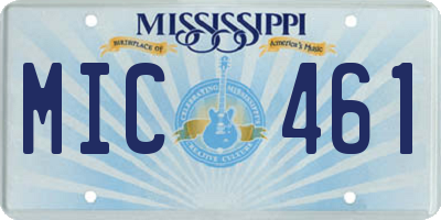 MS license plate MIC461