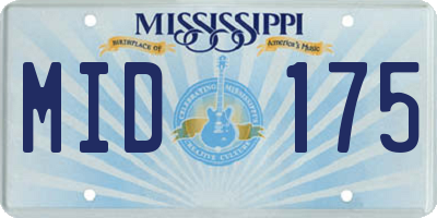MS license plate MID175