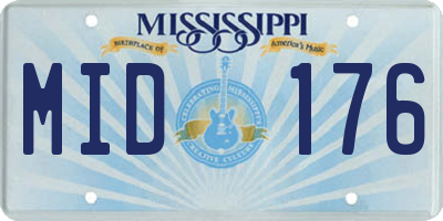 MS license plate MID176