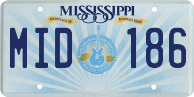 MS license plate MID186