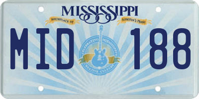MS license plate MID188