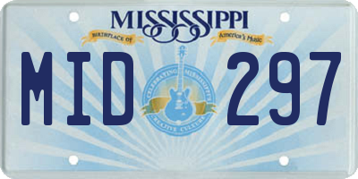 MS license plate MID297