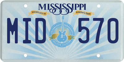 MS license plate MID570