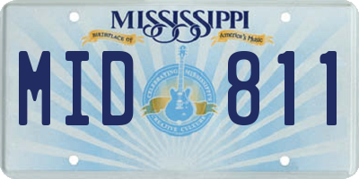 MS license plate MID811