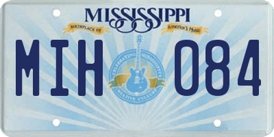 MS license plate MIH084