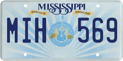 MS license plate MIH569