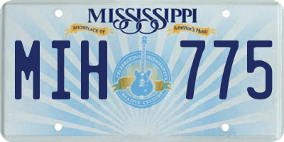 MS license plate MIH775