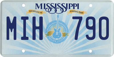 MS license plate MIH790