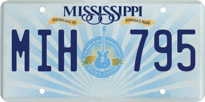 MS license plate MIH795