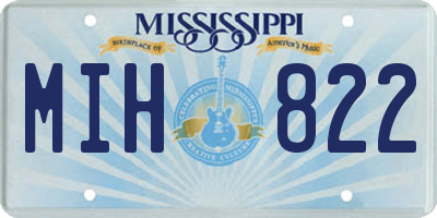MS license plate MIH822