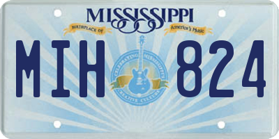 MS license plate MIH824