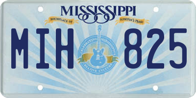 MS license plate MIH825