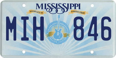 MS license plate MIH846